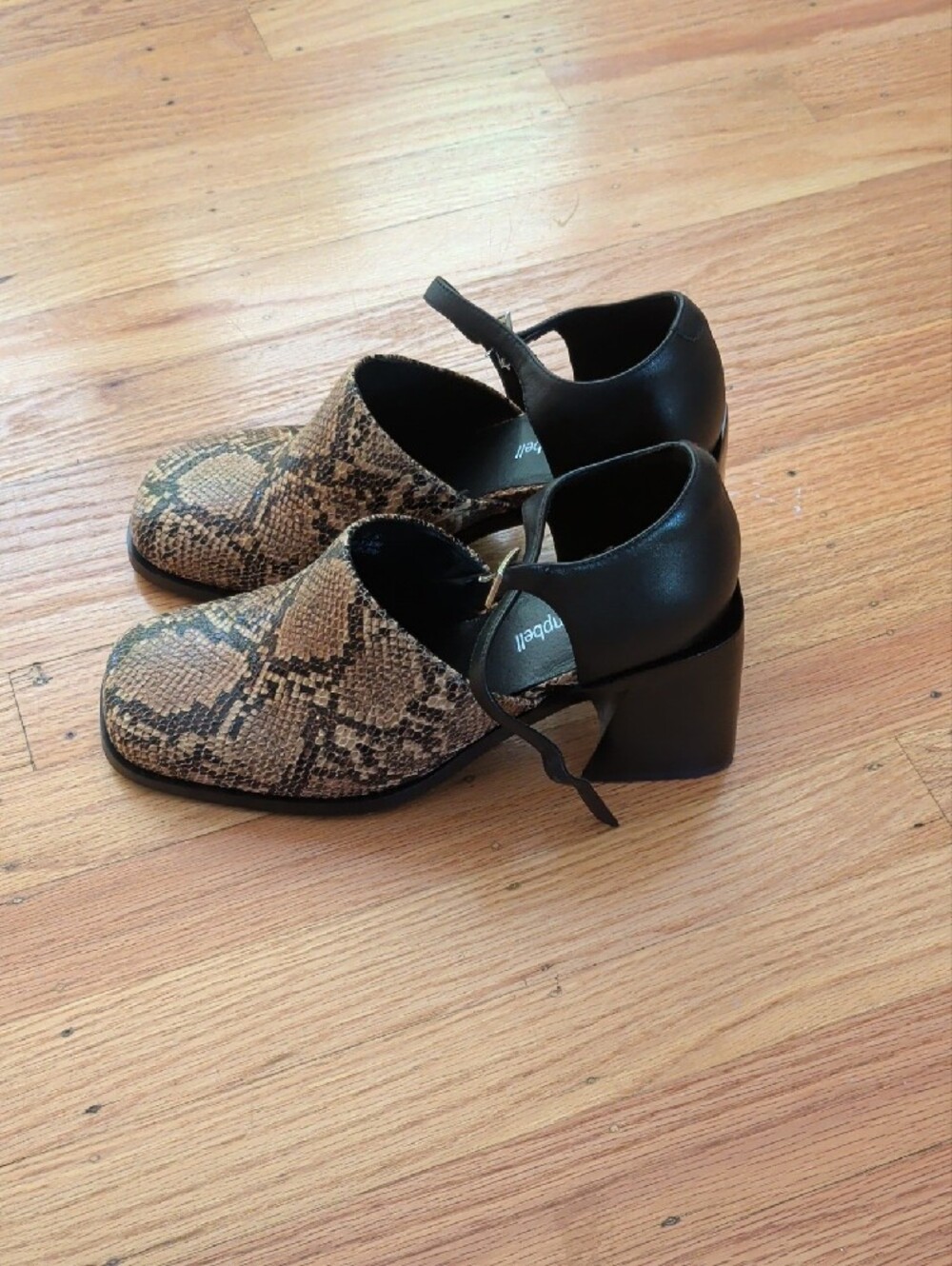 Jeffrey Campbell Snake-Print Mary Janes - Picture 3 of 7